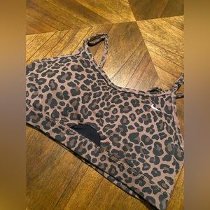 Nike cheetah medium sports bra